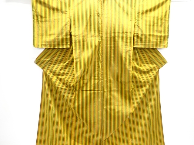 JAPANESES KIMONO / UNUSED HITOE FUSHI TSUMUGI 